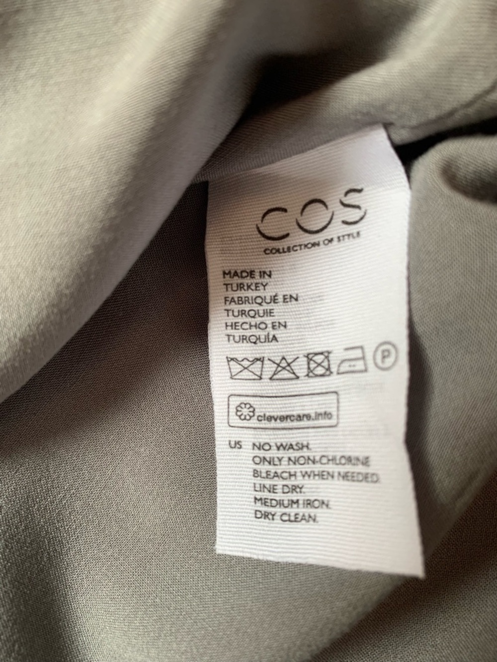 COS Grey Boatneck 3/4 Sleeve Tunic - Picture 8 of 9